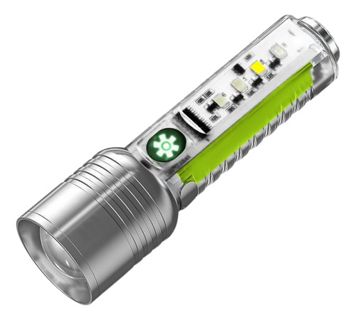 Linterna Led Metálica Recargable Zoom 6 Modos De Iluminación