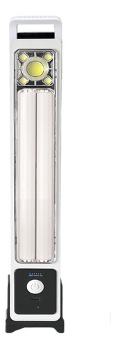 Luz De Emergencia 6 Modos Led Blanca Fría Panel Solar 45w