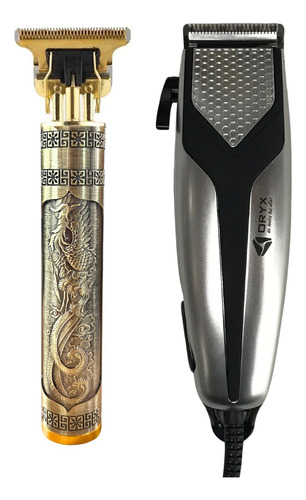 Máquina De Cortar Pelo Kit Patillera Barberia Profesional