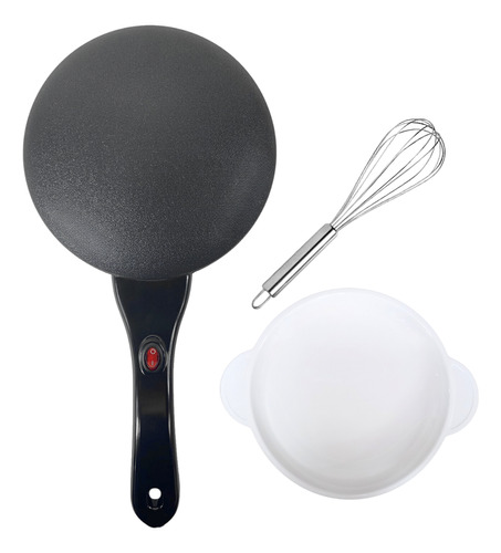 Panquequera Eléctrica Antiadherente 700w Con Batidor Y Bowl