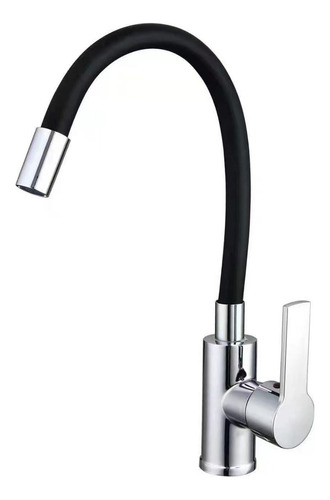 Canilla Grifería Monocomando Cuello Pico Flexible De Cocina