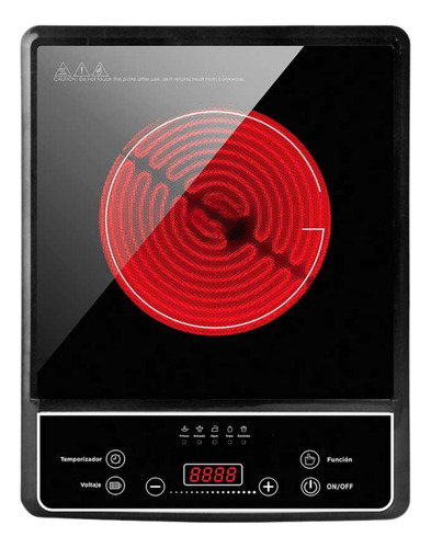 Anafe Eléctrico Vitrocerámico Infrarrojo 1 Hornalla 1500w