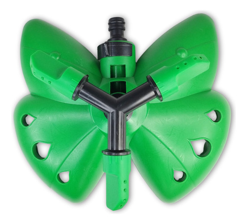 Aspersor De Riego Tres Puntas De Base Mariposa Giratorio