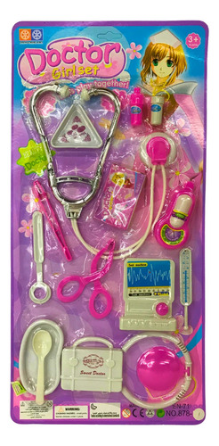 Set De Doctora Completo En Blister Con Accesorios Juguetes