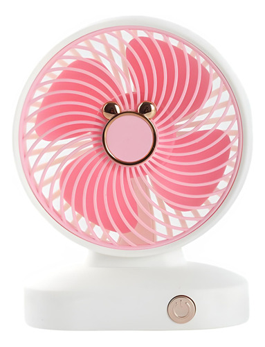 Mini Ventilador Turbo Portátil Con Base Fija Recargable Usb