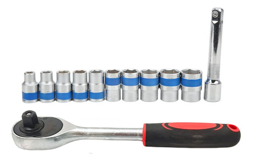 Llave Criquet Con Tubos 10 Piezas Encastre 1/2 Con Expulsor