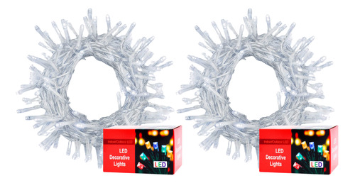 Luces De Navidad Arroz Decoración 100 Led Combo X2 Unidades