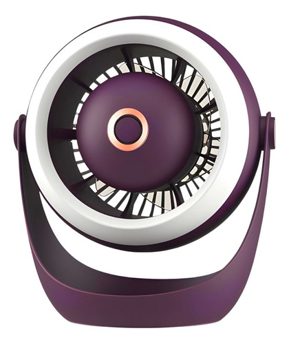 Mini Ventilador Portátil Turbo Inalámbrico De Mesa Luz Led