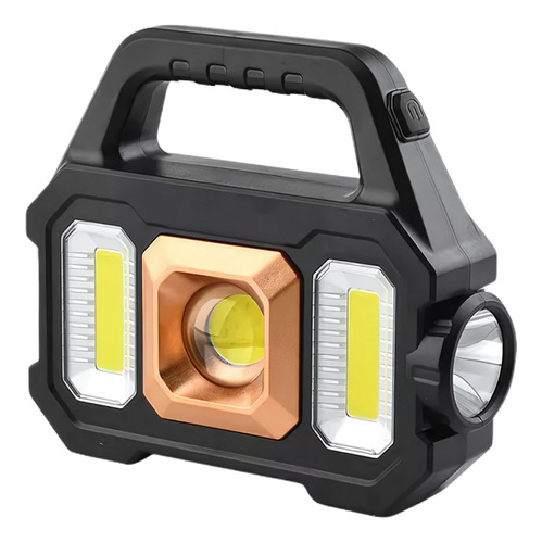 Linterna Multifuncional Recargable Solar Usb Portátil Cob