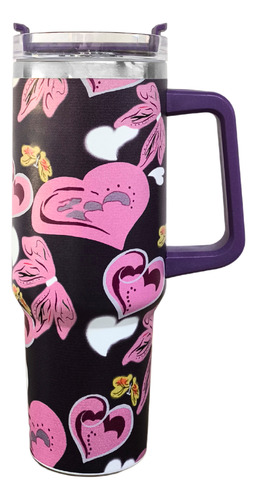 Vaso Térmico 1.2l Acero Inoxidable Con Manija Y Sorbete